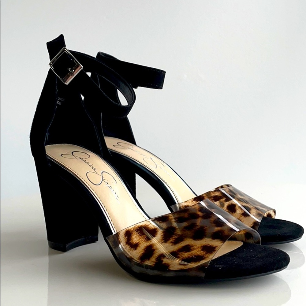 Jessica Simpson Cheetah Peep Toe Sandal